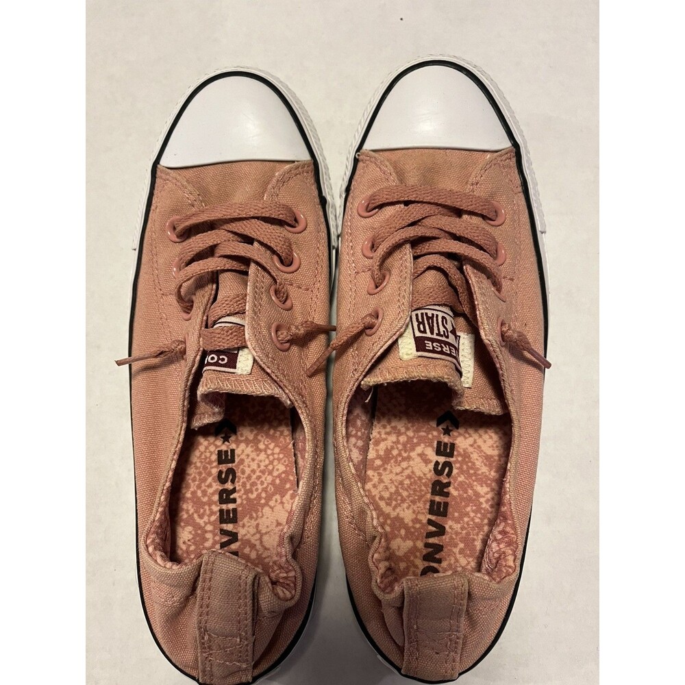 Converse Shoreline Sneakers Womens 8 Rust Pink Chuck Taylor All Star Slip On